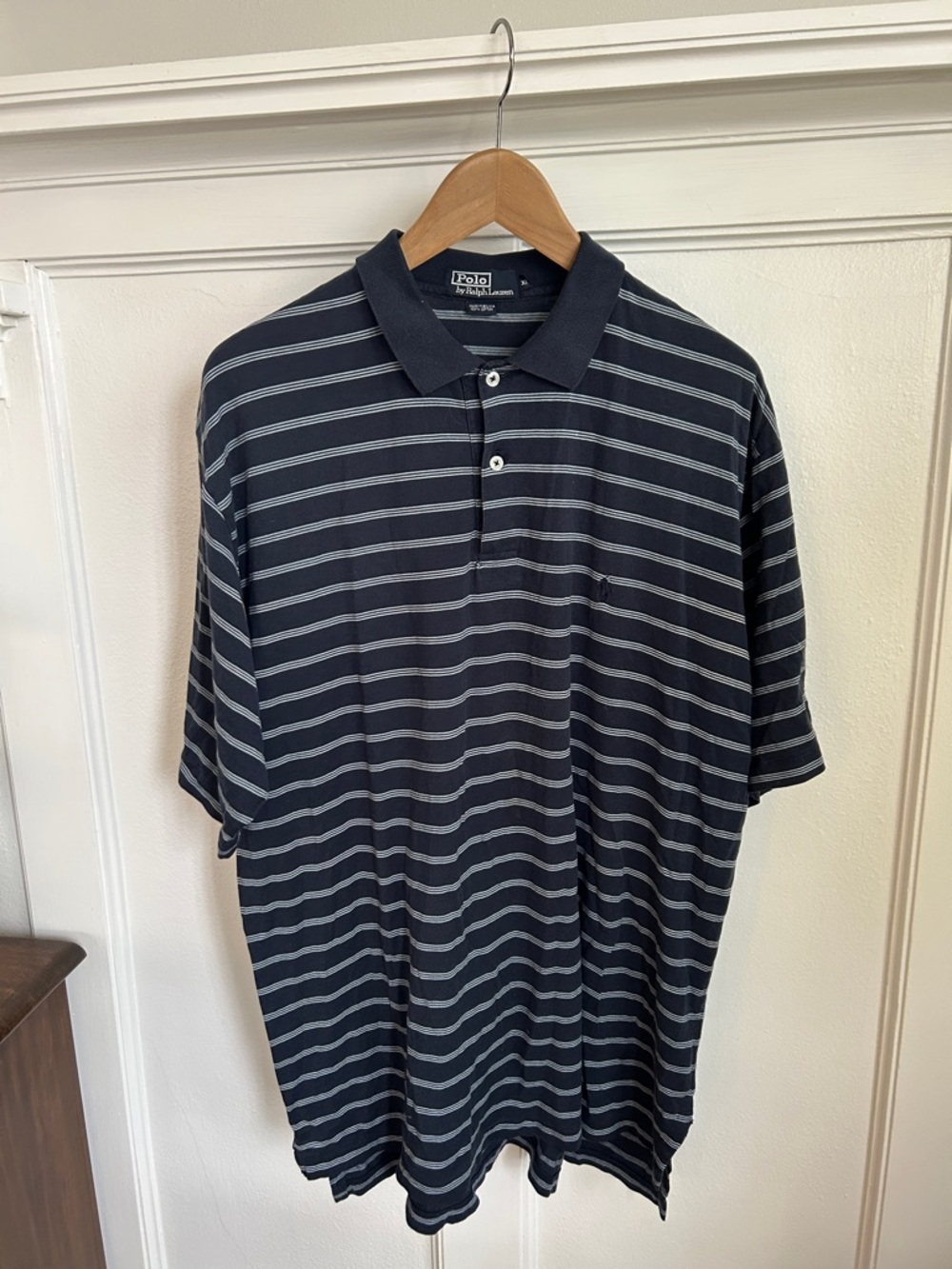 Polo Ralph Lauren Navy with Light Blue Stripes
